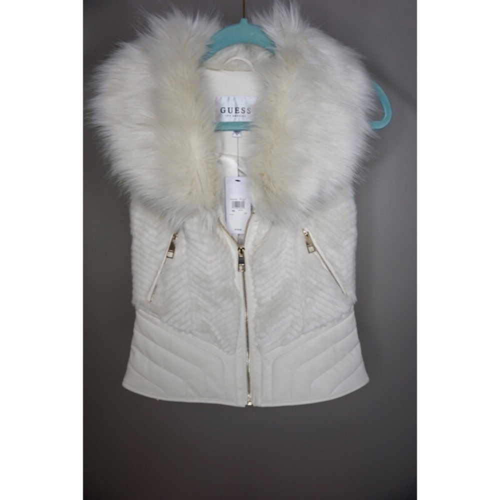 White Guess vest